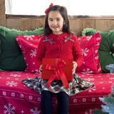 Tartan Bow Cardigan