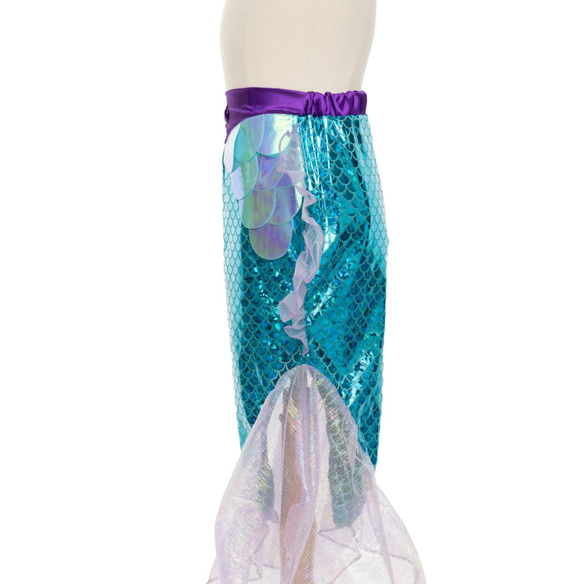 Mermaid Glimmer Skirt Set with Headband