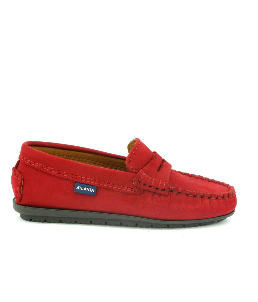 Penny 032 Walker Moccasins, red nubuck leather