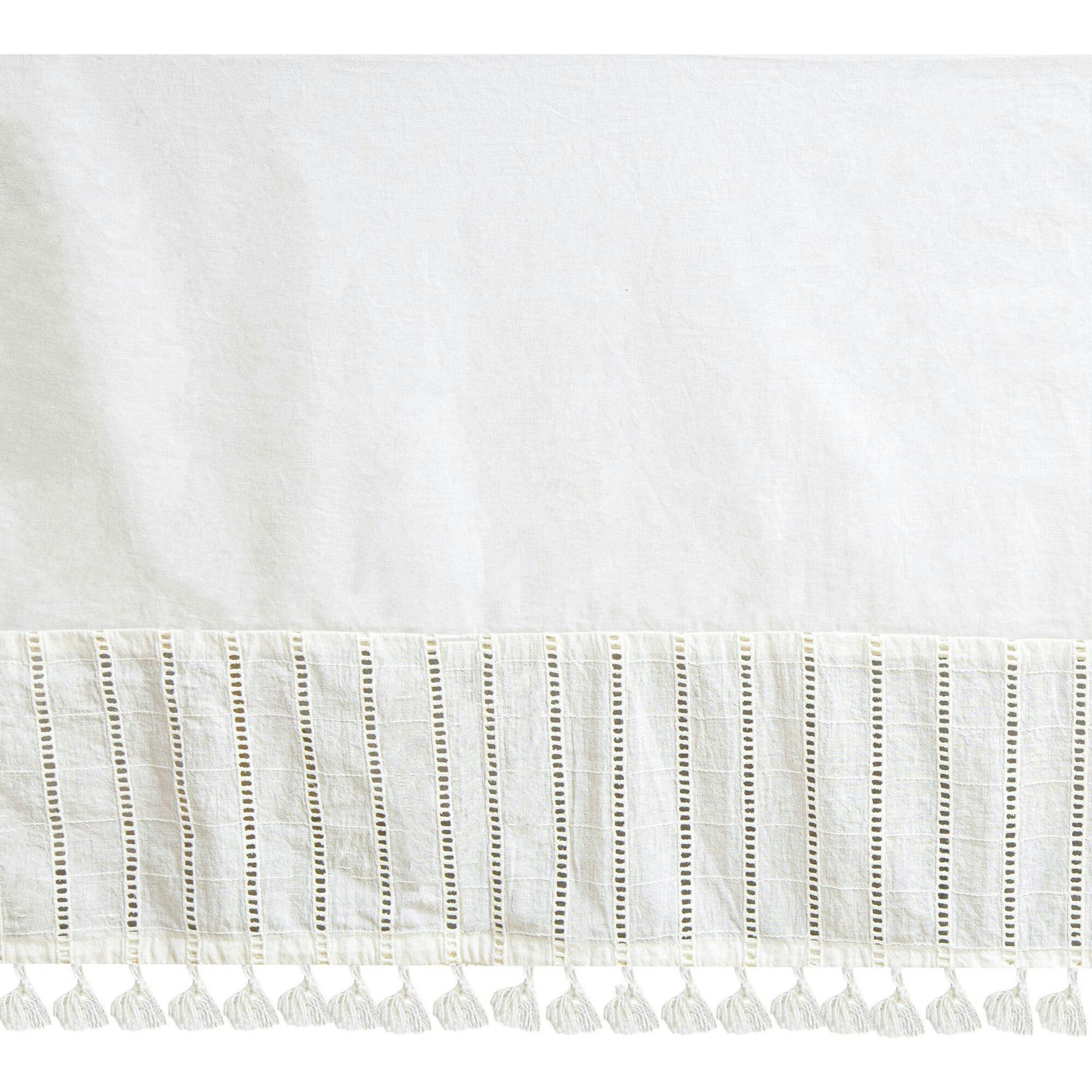Off-White Boho Crib Skirt