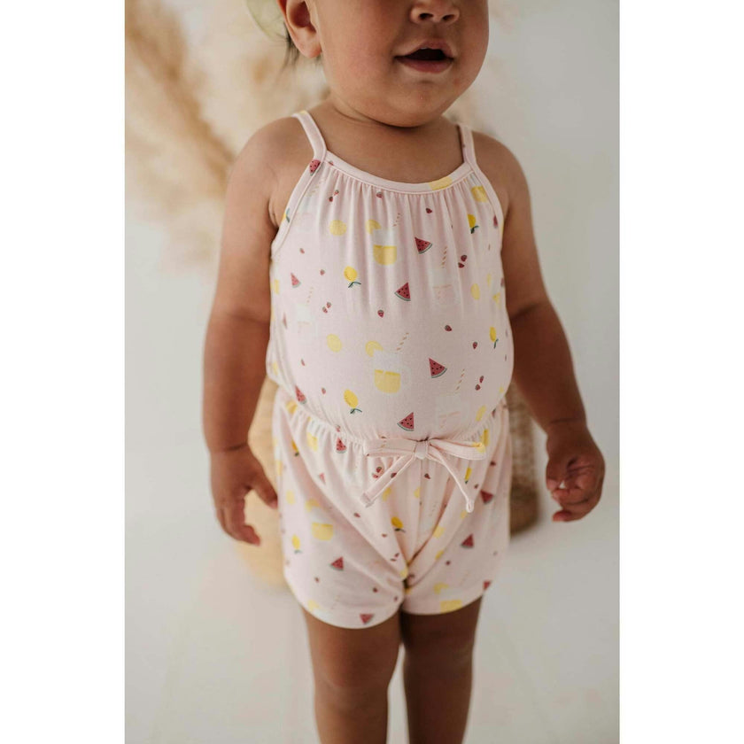 Baby Summer Romper Desert Rose Flora