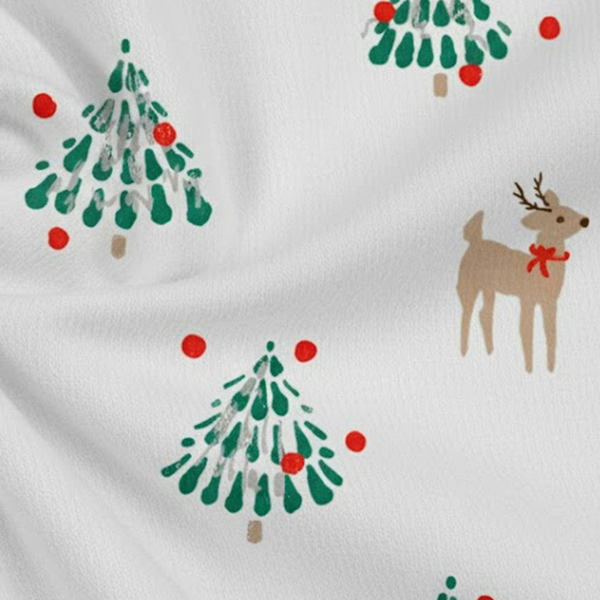 The Organic Long Sleeve Pajama Set [Tinsel Trees]