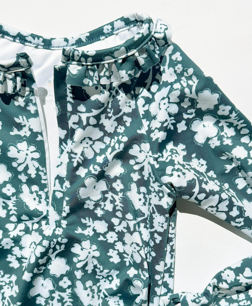 Jane Suit | Longsleeve Rashguard | Blockflower in Midnight