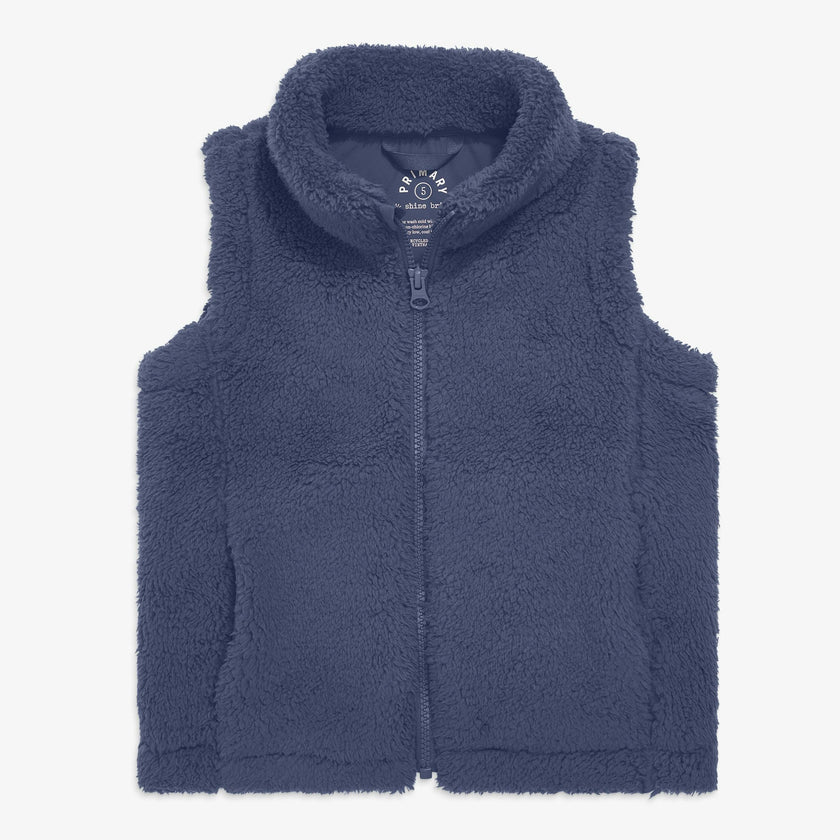Kids teddy fleece vest