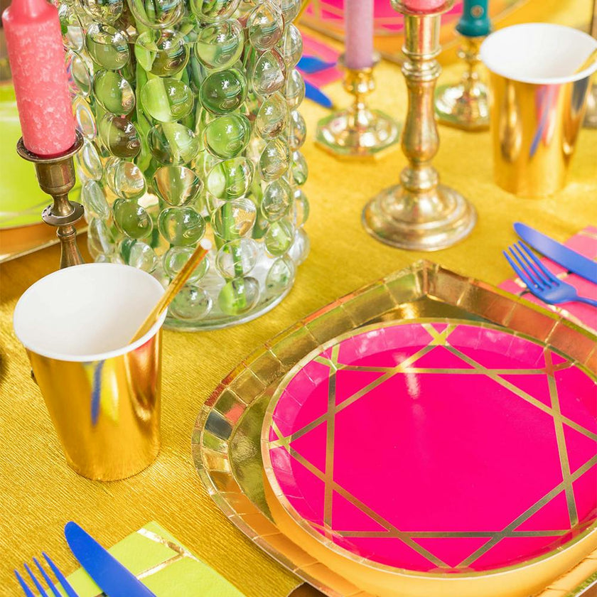 Enchanté Pink Dinner Plates
