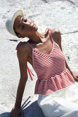MALI STRIPE CAMI | IVORY + BLACK STRIPE