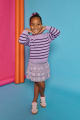 Striped Sweater - Purple