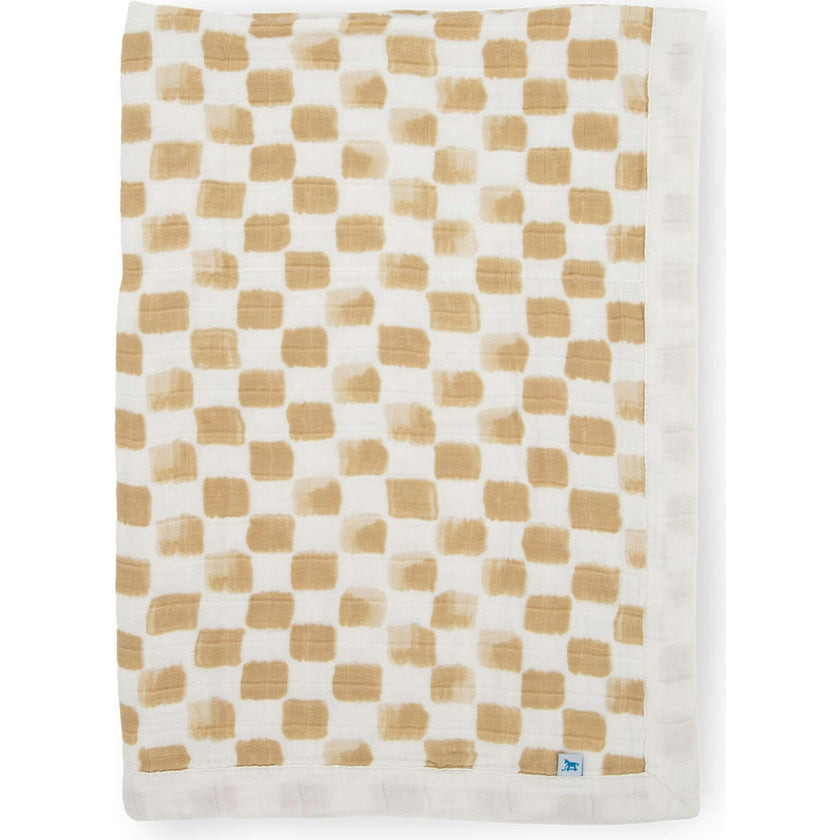 Cotton Muslin Baby Quilt - Adobe Checker