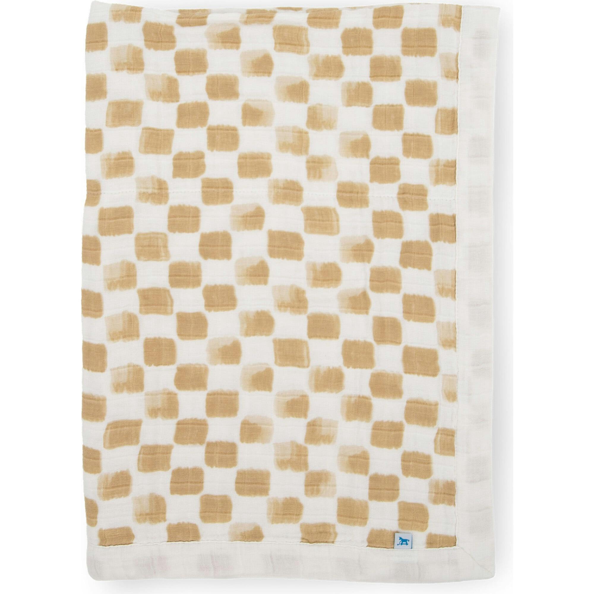 Cotton Muslin Baby Quilt - Adobe Checker
