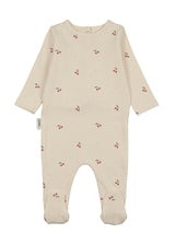 Cherry Rib Footie, Ivory