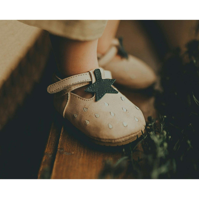 Nanoe Strawberry Nubuck T-Bar Shoes