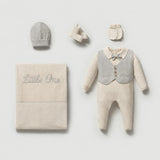 Baby Boy Organic Cotton Little One Newborn Coming Home Outfit Set