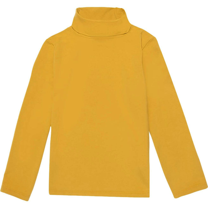 Essential Turtleneck in Melody Mustard