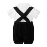 Eloise Infant Silk Velvet Romper Set