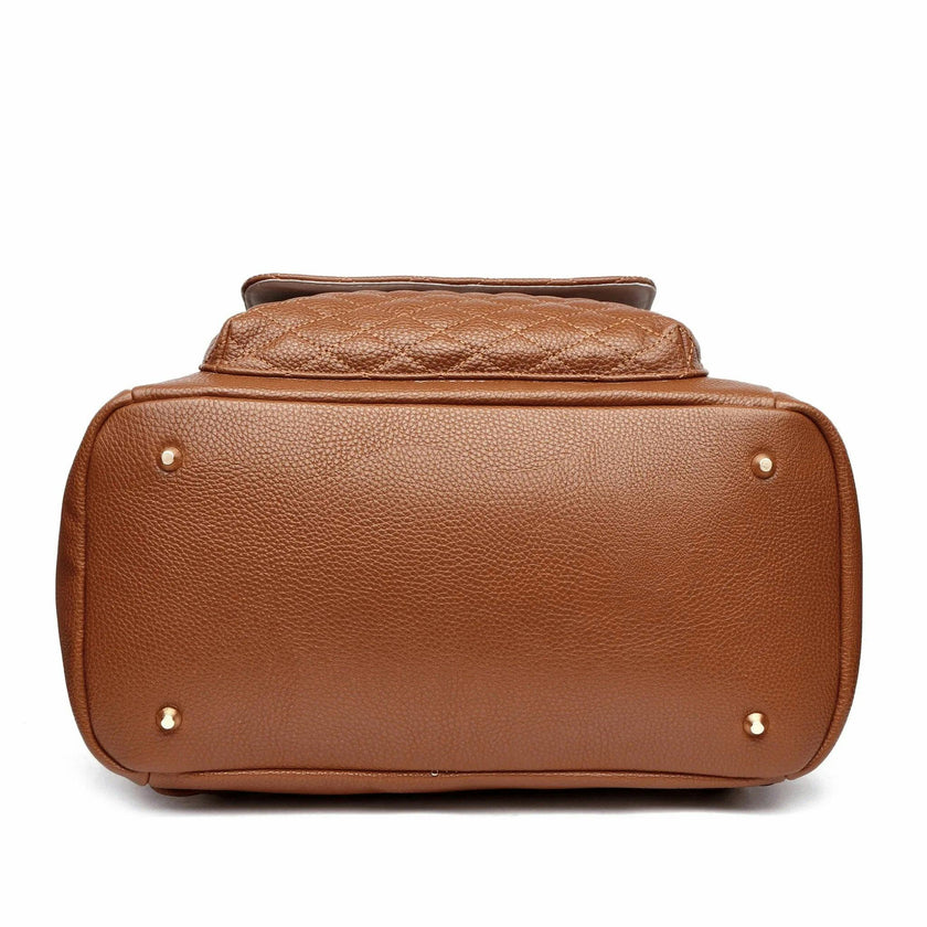 Monaco Diaper Bag | Latte Brown