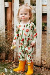 Tulip Luxe Stretch Zipper Footed Romper