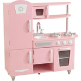 Vintage Wooden Play Kitchen with Working Knobs