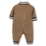 Baby Boys Brown Logo Romper