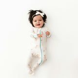 Teddy Bears Zippered Footie