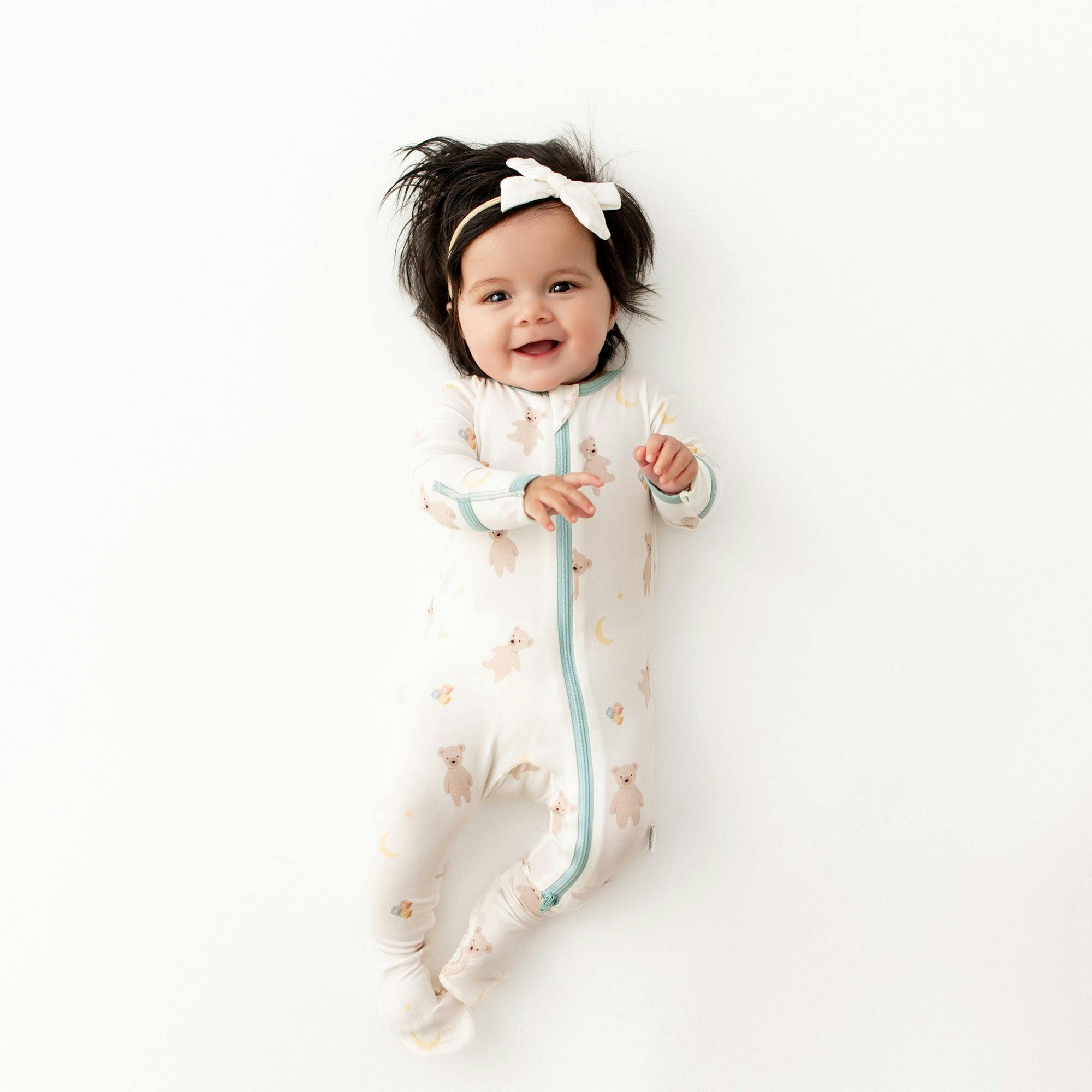 Teddy Bears Zippered Footie