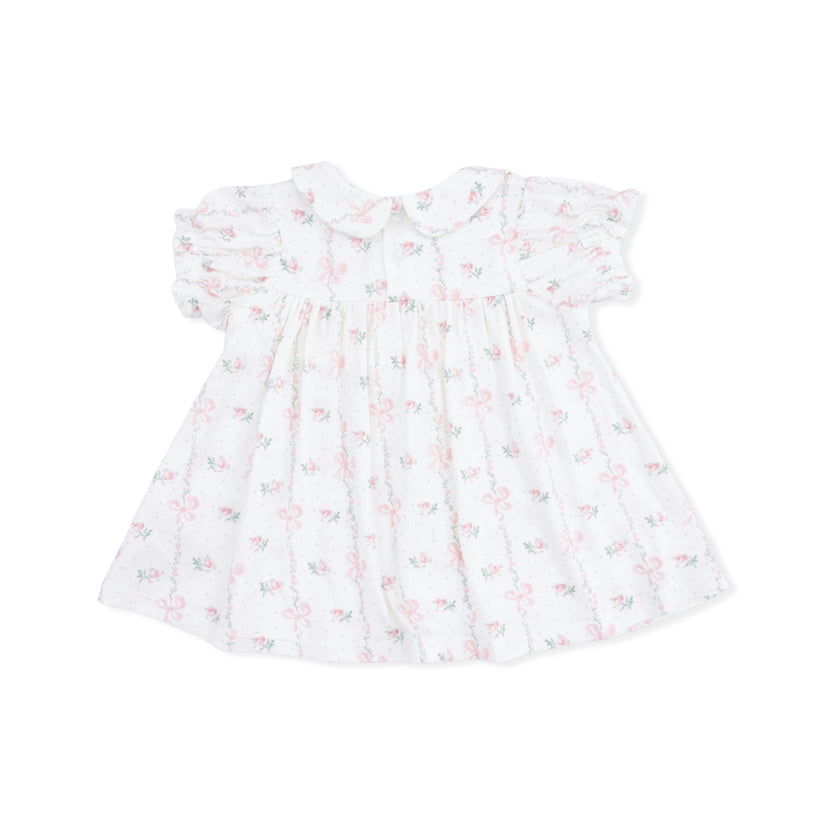 Dainty Buds and Bows - Smocked Dress Set