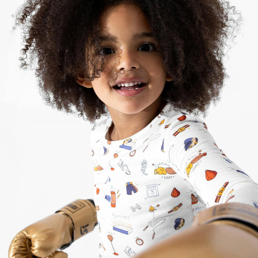 Boxing Bamboo Kids Pajamas