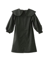 Rhea Peter Pan Collar Midi Dress, Grey