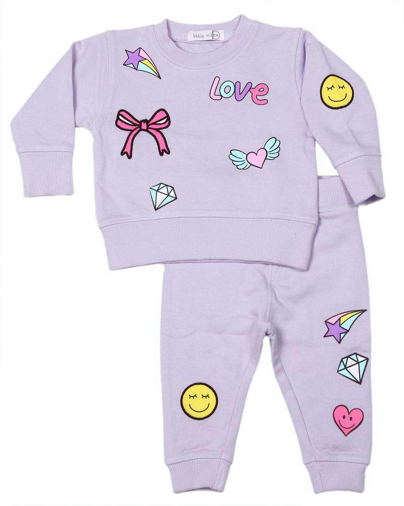 Baby Doodle Patches Set - Lilac