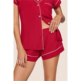 Gisele TENCEL Modal Shortie PJ Set, Red