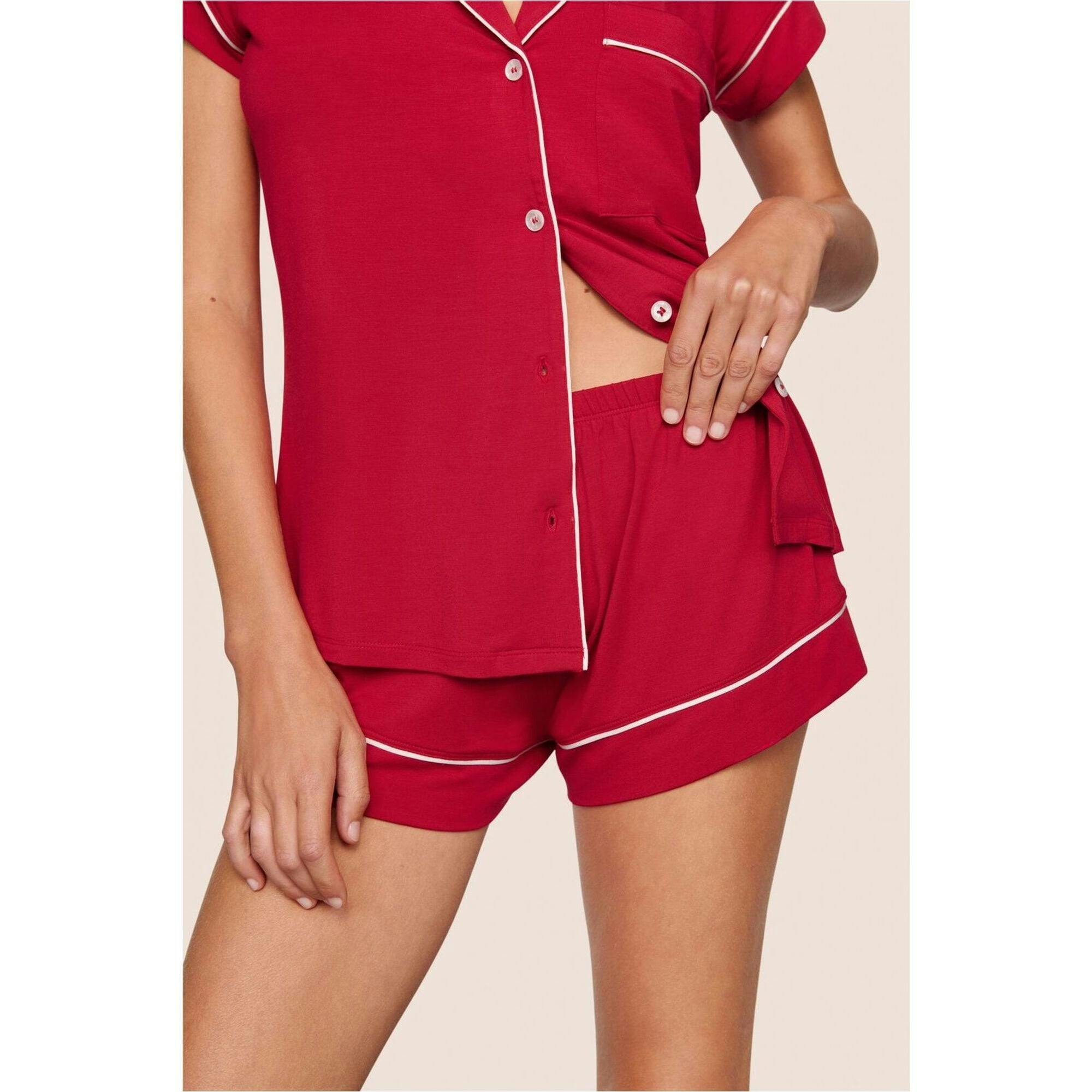 Gisele TENCEL Modal Shortie PJ Set, Red