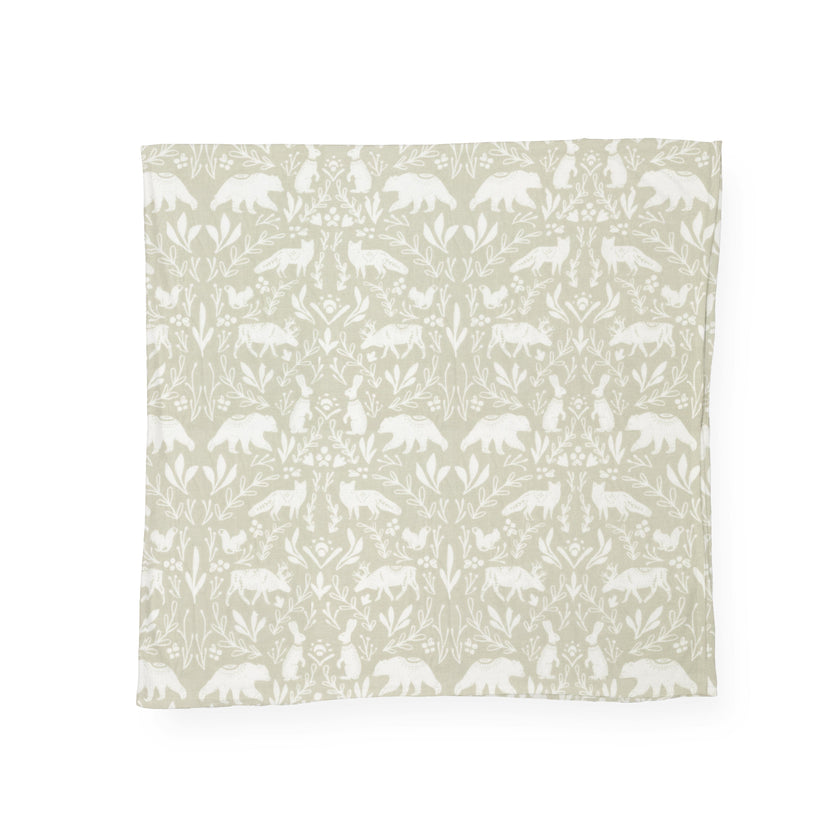 Stretch Knit Swaddle Blanket - Folk Fauna