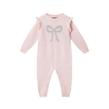 Infant Girls Sweater Romper Set | Shimmer Bow