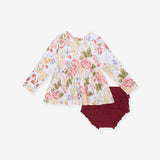 Kristiana Peplum Ruffled Bummie Set