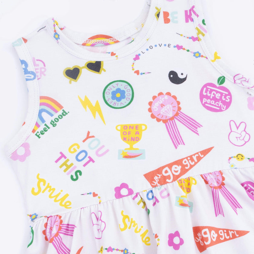 Girl Power - Peplum Tank Top and Bike Short