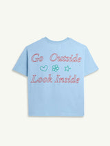 women's t-shirt – go outside look inside