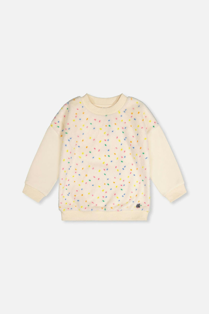 Bi-Material Sweater Off-White