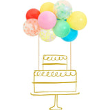 Rainbow Balloon Cake Topper Kit