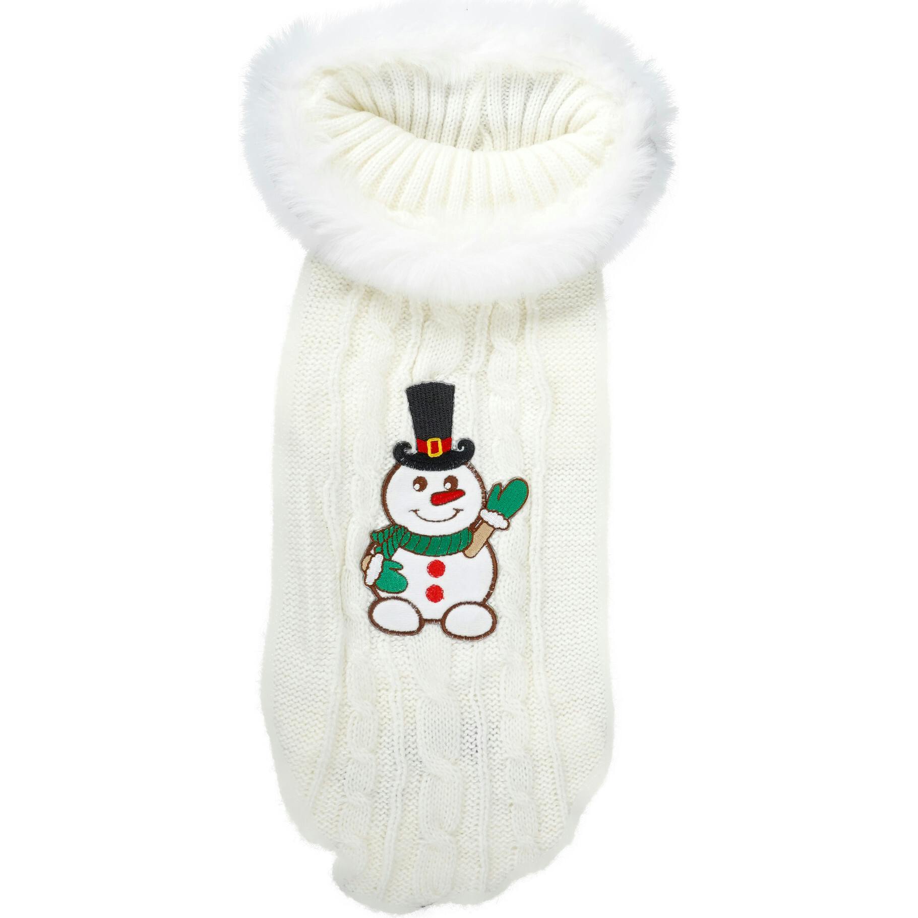 FUNNY SNOWMAN SWEATER, White