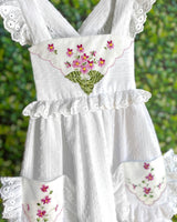 4T Heirloom Handkerchief Dress - Magenta Floral
