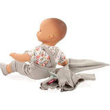 Muffin Lucky One 13" Bald Baby Doll with Blue Sleeping Eyes