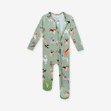 Posh Puppies Footie Zippered One Piece