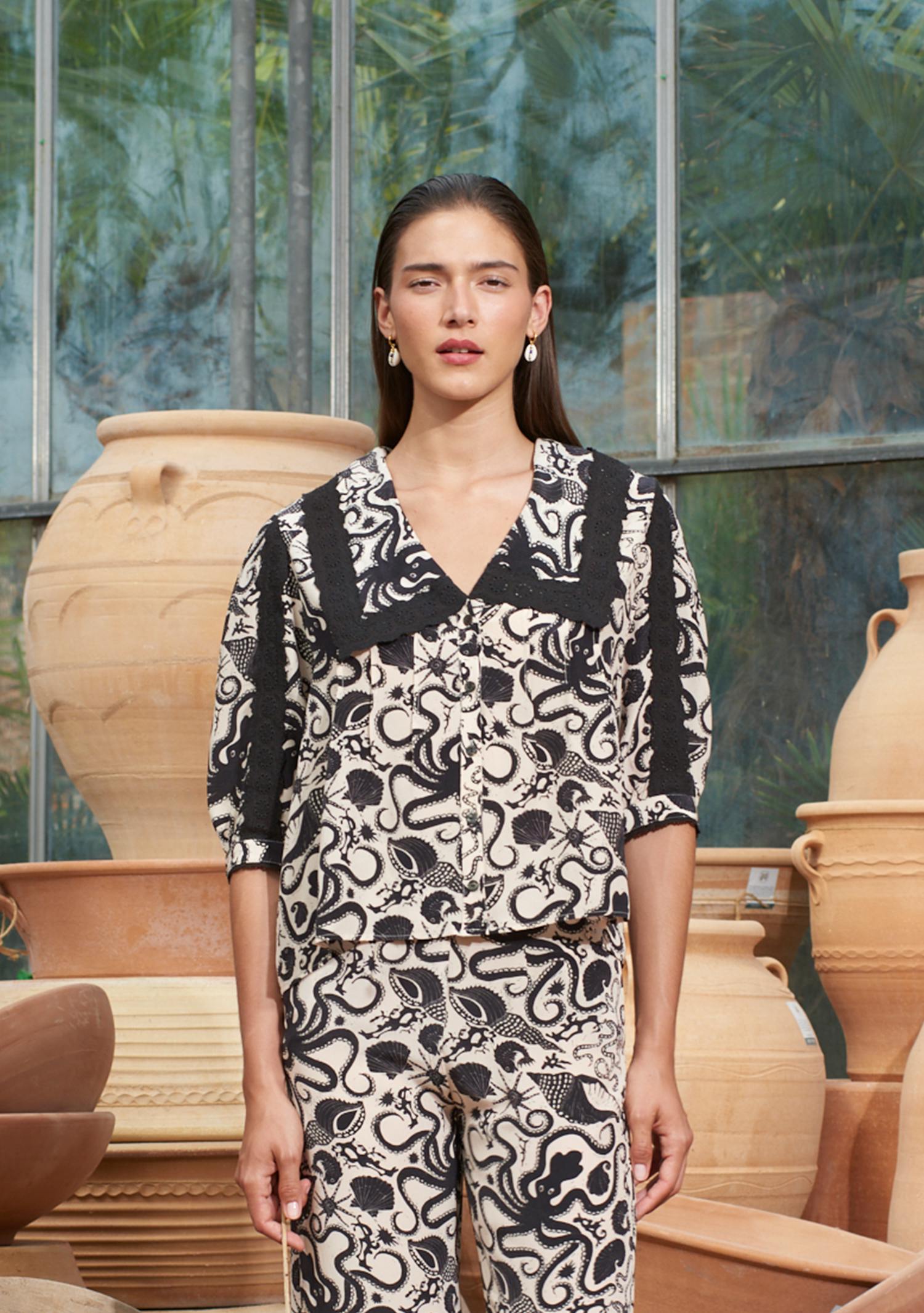 Helia Blouse Octopus Friend