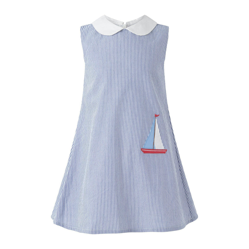 Sailboat Applique Shift Dress