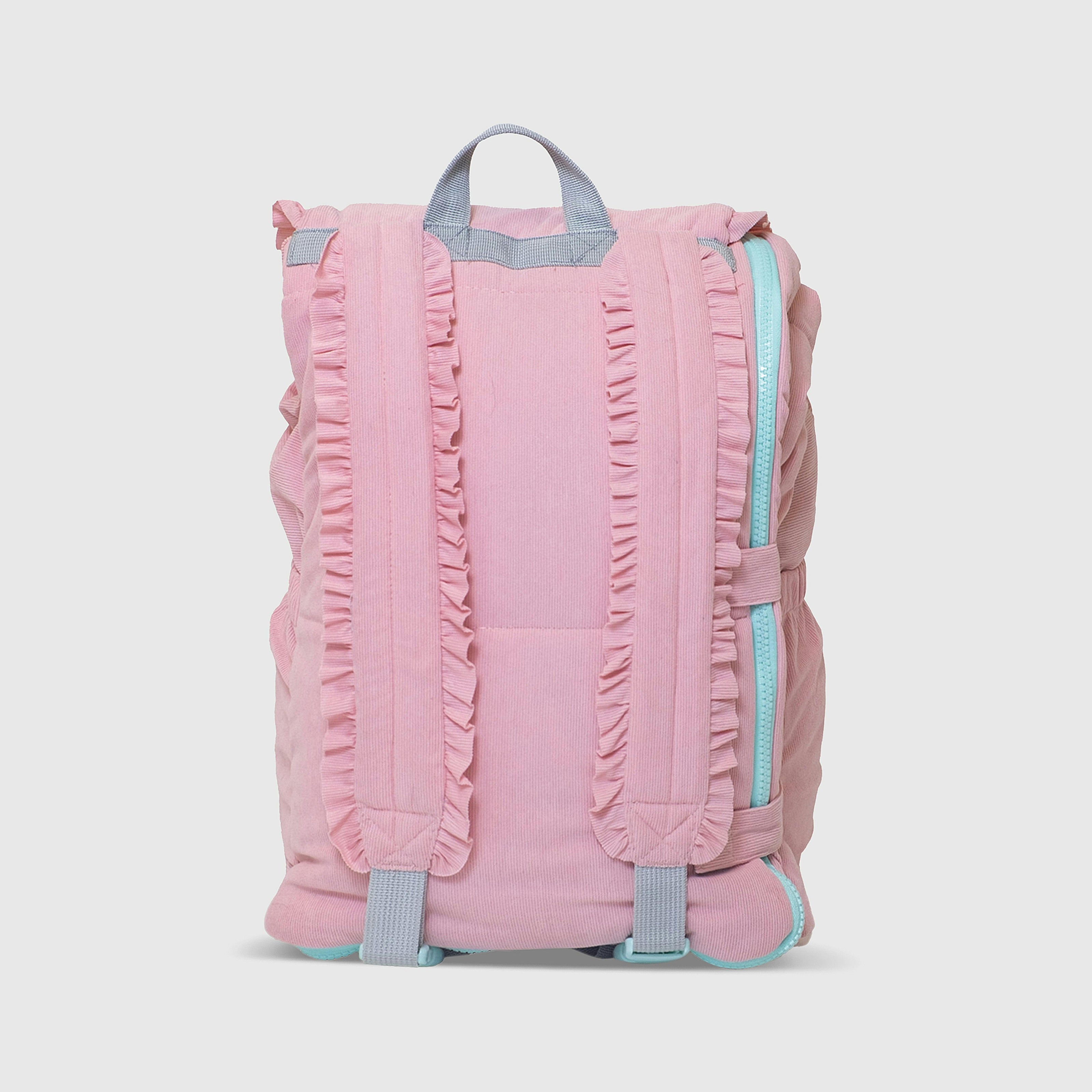 Sleep-N-Pack™ – Little Kid Size | Bows & Ruffles Cotton Candy Pink Corduroy