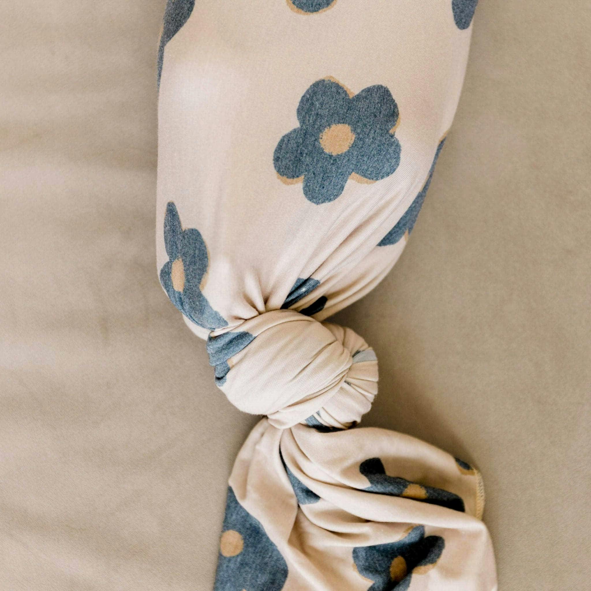 Knit Swaddle Blanket - Gemma In Tan
