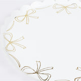 Gold Bow Dinner Plates