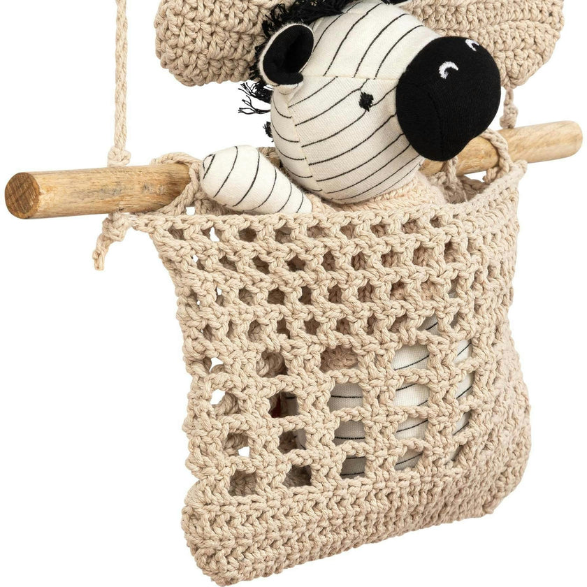 Charlie Farmhouse 3-Tier Toy Hanging Wall Storage Organizer
