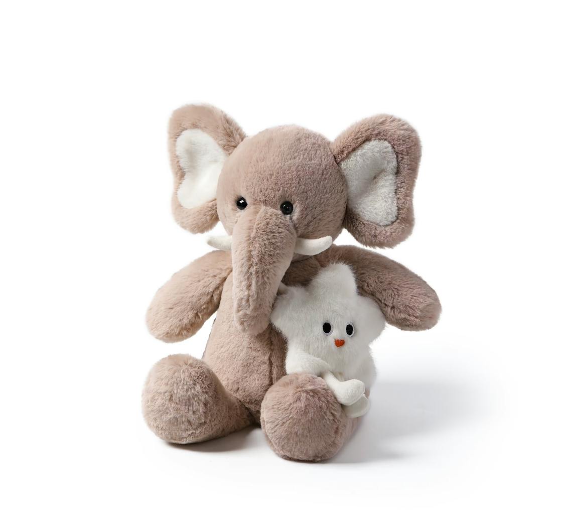 McHugs Oatmeal Star Bag Elephant Weighted Plush Animal 25cm