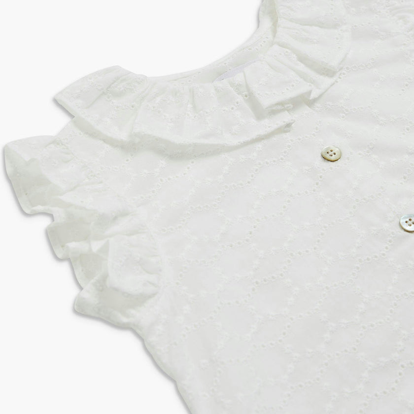 Noah Top Off White Embroidery