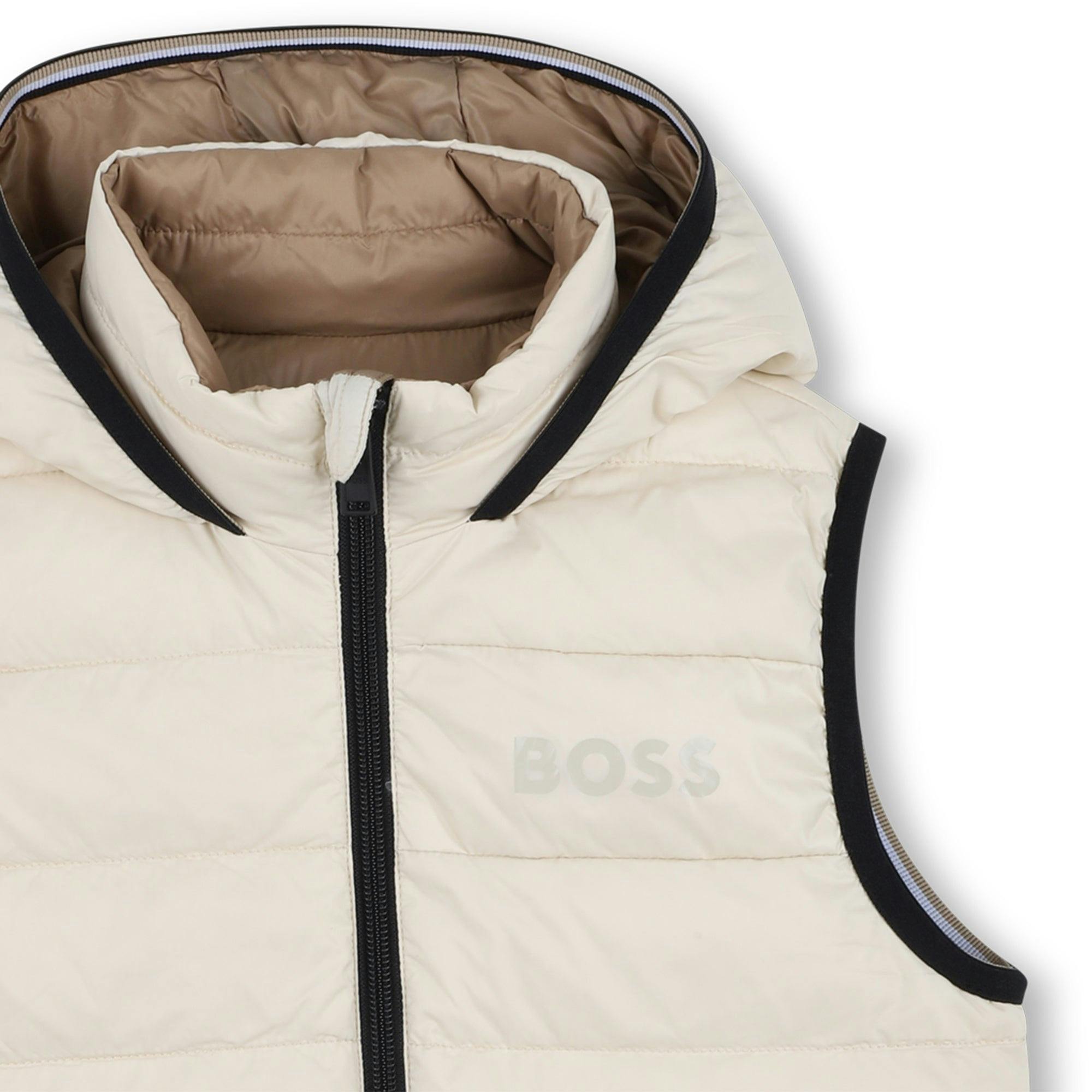 Beige Reversible Puffer Jacket